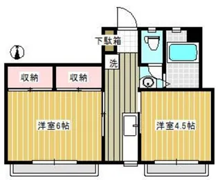 アサヒマンション【2階】の間取り