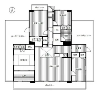キャッスルハイツ武豊桜ケ丘II【9階】の間取り