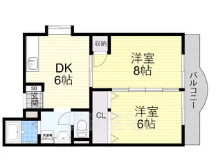 グリーンハイツ長堂【1階】の間取り