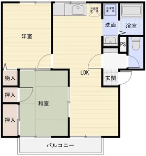 サニーコート目久美【2階】の間取り