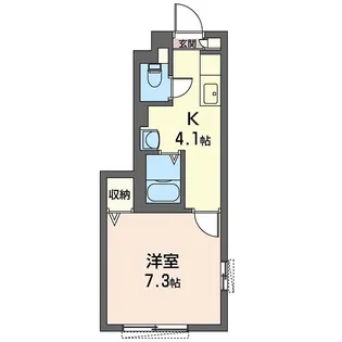ハニービーハウス【1階】の間取り
