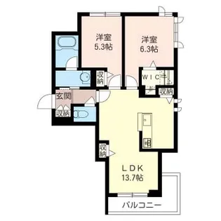 アムール街道II【3階】の間取り