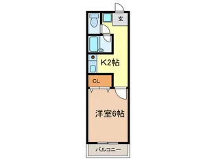 シャトー野間【2階】の間取り