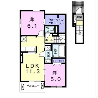 プロフーモ【2階】の間取り