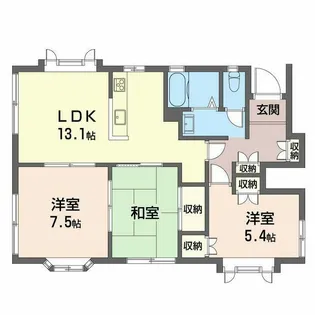 テラス東が丘【1階】の間取り