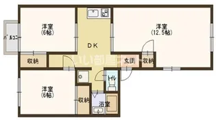 八王子ハイツ【2階】の間取り