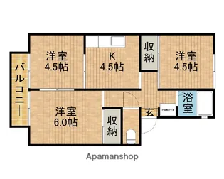 プレジール東海【2階】の間取り