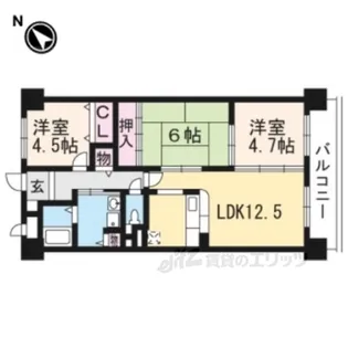 ロン・ラヴィーヌ【5階】の間取り