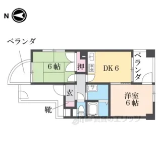 MIZUKI武庫之荘【3階】の間取り