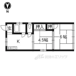 大橋マンション【2階】の間取り