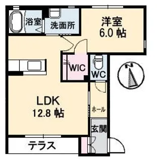 ヴィラージュ 参番館【1階】の間取り