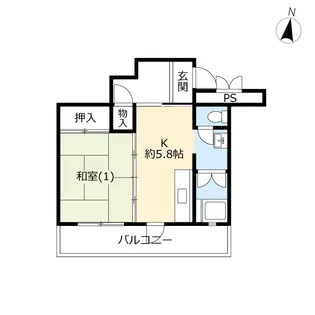 UR成田ニュータウン橋賀台【5階】の間取り