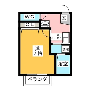 キャメル秋津III【1階】の間取り