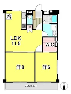 グリーンパークみその【4階】の間取り