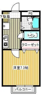ベルメゾンマルミヤIII【1階】の間取り