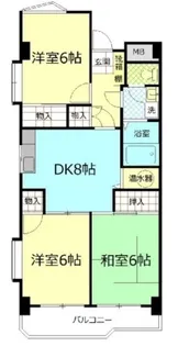 ハイネス国分寺荒田マンション【4階】の間取り