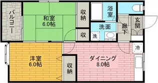 神木ハイツ1号棟【1階】の間取り