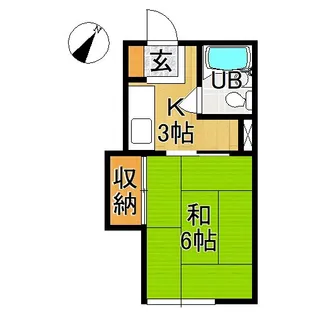 ハイネス松森B【2階】の間取り