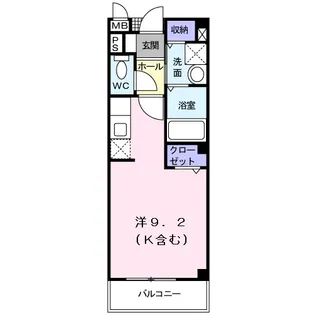 カーサ・プリート【2階】の間取り