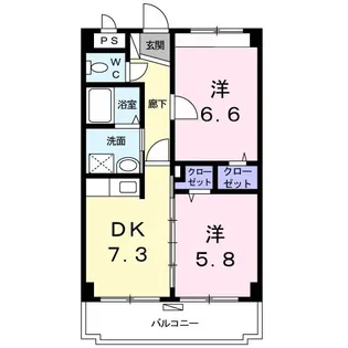 コンパッション ユズ【1階】の間取り