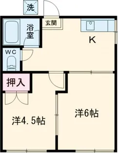 山桜ハイツ【2階】の間取り