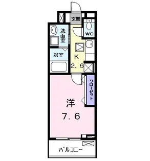 エスポワールII【1階】の間取り