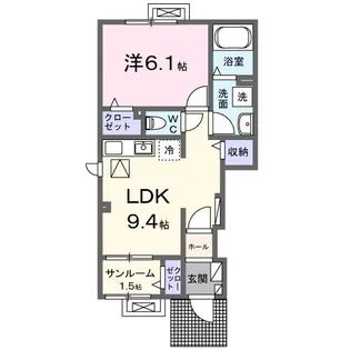 MK・テララ【1階】の間取り