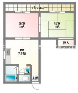 長井マンション【4階】の間取り