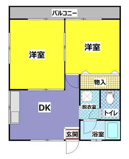 平成コーポラスV【2階】の間取り
