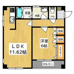 メゾン常陸【3階】の間取り