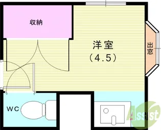 六甲アイビィハウス【2階】の間取り