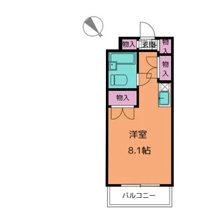 クオリシティ山手【1階】の間取り