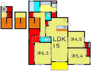 アルタス北国分【3階】の間取り