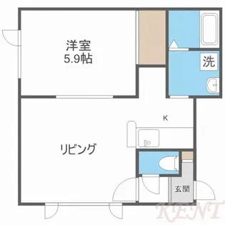 コーポ発寒南【3階】の間取り