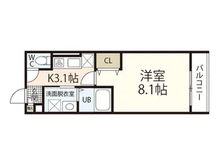 フォルマーシ広島上天満【1階】の間取り