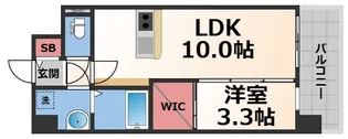 メルディア大阪EASTワールドアイ【8階】の間取り