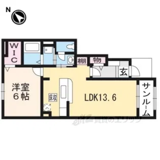 パークサイド平尾【1階】の間取り