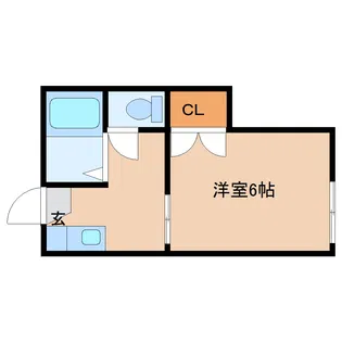 メゾン石名坂【2階】の間取り