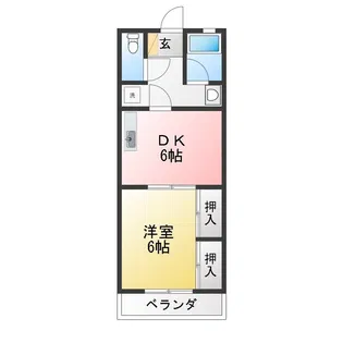 丸周マンション【2階】の間取り