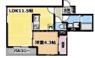 アリビオ五反野【1階】の間取り