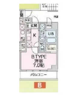 リエカ溝の口【6階】の間取り