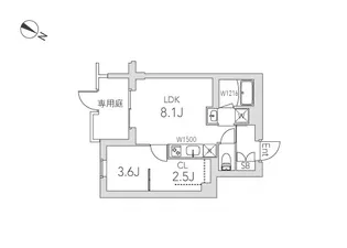 GranDuo学芸大学2【1階】の間取り