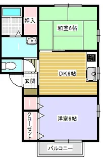 フォレスト宮川弐番館【2階】の間取り