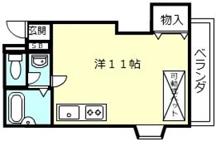 ヤマシンビル【4階】の間取り