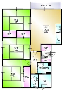 ペニンシュラ【2階】の間取り