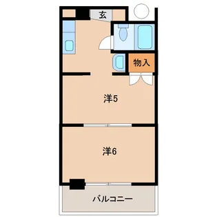 アーバングリーン大道【2階】の間取り