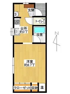 コーポ石渡【1階】の間取り