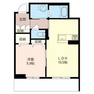 シャーメゾンYOU-A【1階】の間取り