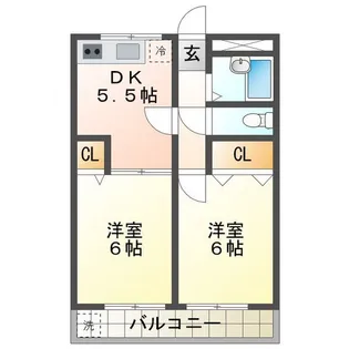 コーポ風早【3階】の間取り