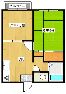 サンビレッジ【1階】の間取り